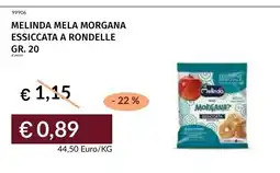 Prezzemolo e Vitale Melinda mela morgana essiccata a rondelle offerta