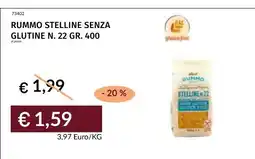 Prezzemolo e Vitale Rummo stelline senza glutine offerta