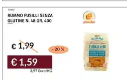 Prezzemolo e Vitale Rummo fusilli senza glutine offerta