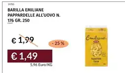 Prezzemolo e Vitale Barilla Emiliane Pappardelle all'uovo offerta