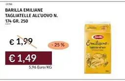 Prezzemolo e Vitale Barilla Emiliane tagliatelle all'uovo offerta