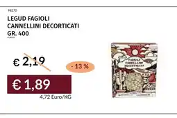 Prezzemolo e Vitale Legud fagioli cannellini decorticati offerta