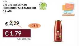 Prezzemolo e Vitale Giu Giu passata di pomodoro siccagno bio offerta