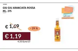 Prezzemolo e Vitale Giu Giu aranciata rossa offerta