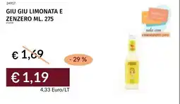 Prezzemolo e Vitale Giu Giu limonata e zenzero offerta