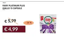 Prezzemolo e Vitale Fairy platinum plus giallo 15 capsule offerta