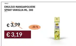 Prezzemolo e Vitale Emulsio mangiapolvere spray vaniglia offerta