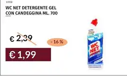 Prezzemolo e Vitale WC NET detergente gel con candeggina offerta