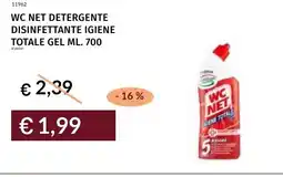 Prezzemolo e Vitale Wc net detergente disinfettante igiene totale gel offerta