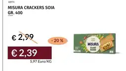 Prezzemolo e Vitale Misura crackers soia offerta