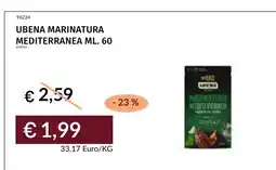 Prezzemolo e Vitale Ubena marinatura mediterranea offerta