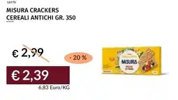 Prezzemolo e Vitale Misura crackers cereali antichi offerta