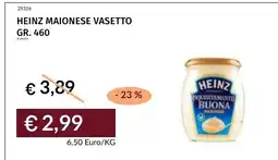 Prezzemolo e Vitale Heinz maionese vasetto offerta