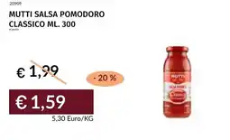 Prezzemolo e Vitale Mutti salsa pomodoro classico offerta