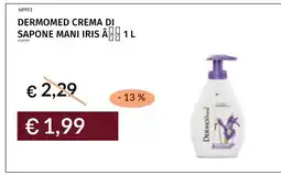 Prezzemolo e Vitale Dermomed crema di sapone mani iris offerta