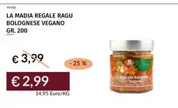 Prezzemolo e Vitale La Madia Regale Ragu Bolognese Vegano offerta