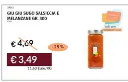 Prezzemolo e Vitale Giu giu sugo salsiccia e melanzane offerta