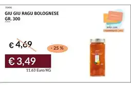 Prezzemolo e Vitale Giu giu ragu bolognese offerta
