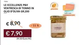 Prezzemolo e Vitale Ventresca di tonno in olio d'oliva offerta