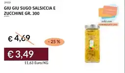 Prezzemolo e Vitale Giu giu sugo salsiccia e zucchine offerta