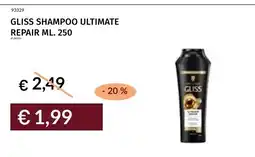 Prezzemolo e Vitale Gliss shampoo ultimate repair offerta