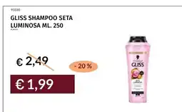 Prezzemolo e Vitale Gliss shampoo seta luminosa offerta
