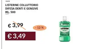 Prezzemolo e Vitale Listerine colluttorio difesa denti e gengive offerta