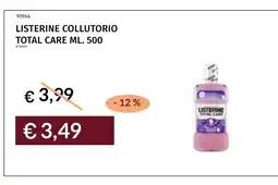Prezzemolo e Vitale Listerine collutorio total care offerta