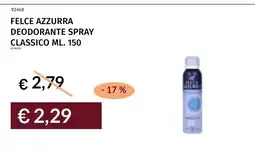 Prezzemolo e Vitale Felce Azzurra deodorante spray classico offerta