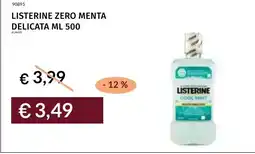 Prezzemolo e Vitale Listerine zero menta delicata offerta