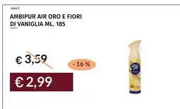 Prezzemolo e Vitale Ambipur air oro e fiori di vaniglia offerta