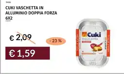Prezzemolo e Vitale Cuki vaschetta in alluminio doppia forza offerta