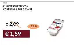 Prezzemolo e Vitale Cuki vaschette con coperchi 2 porz. offerta