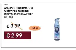 Prezzemolo e Vitale Ambipur profumatore spray per ambienti risveglio primaverile offerta
