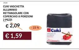 Prezzemolo e Vitale Cuki vaschetta alluminio rettangolare offerta
