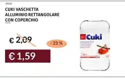 Prezzemolo e Vitale Cuki vaschetta alluminio rettangolare con coperchio offerta