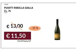Prezzemolo e Vitale Puiatti Ribolla Gialla offerta