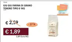 Prezzemolo e Vitale Giu Giu farina di grano tenero tipo 0 offerta