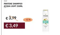 Prezzemolo e Vitale Pantene shampoo acqua light offerta