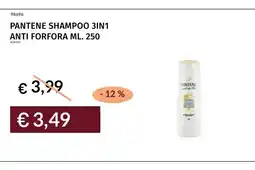 Prezzemolo e Vitale Pantene shampoo 3in1 anti forfora offerta