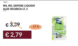 Prezzemolo e Vitale Mil Mil sapone liquido aloe ricarica offerta
