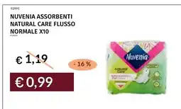 Prezzemolo e Vitale Nuvenia assorbenti natural care flusso normale offerta