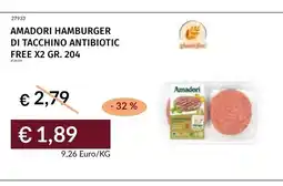 Prezzemolo e Vitale Amadori hamburger di tacchino antibiotic free offerta