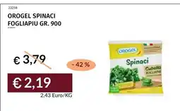 Prezzemolo e Vitale Orogel spinaci fogliapiu offerta