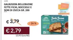 Prezzemolo e Vitale Galbusera BelleBuone fette fichi, nocciole e semi di zucca offerta