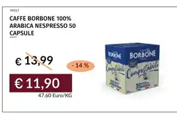 Prezzemolo e Vitale Caffè Borbone 100% Arabica Nespresso offerta