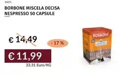 Prezzemolo e Vitale Borbone miscela decisa Nespresso offerta