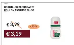 Prezzemolo e Vitale Borotalco deodorante roll on asciutto offerta