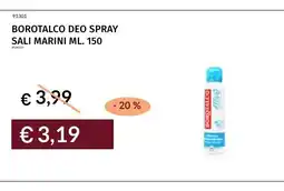 Prezzemolo e Vitale Borotalco deo spray sali marini offerta