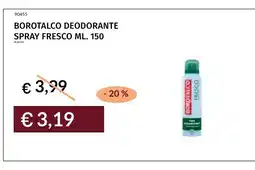 Prezzemolo e Vitale Borotalco deodorante spray fresco offerta